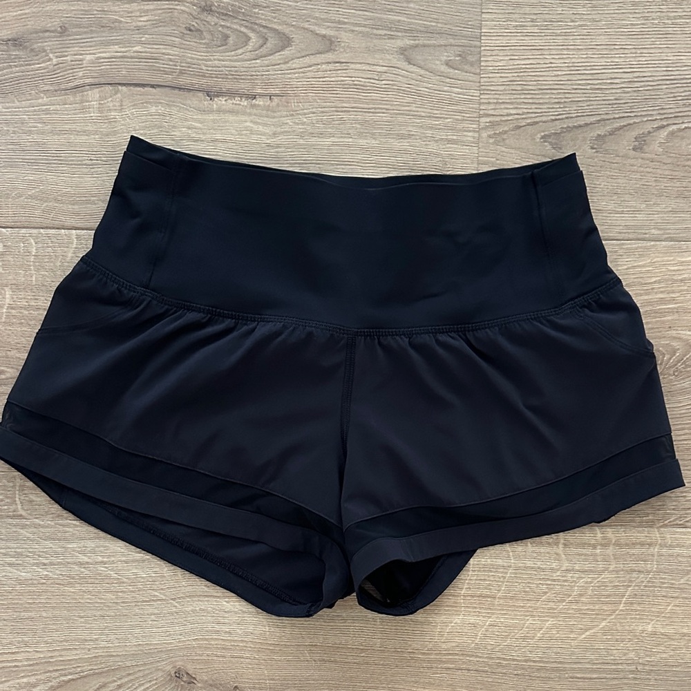 Lululemon Women's Black High-Waisted Shorts